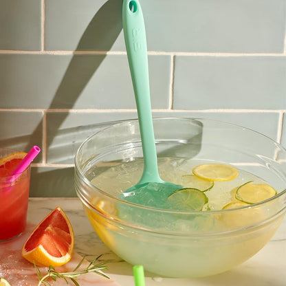 GIR: Get It Right Premium Silicone Ladle Serving Spoon - Non-stick Heat Resistant Seamless Kitchen Ladle for Soups, Stews, Dressings, and More - Ultimate, Navy, 3/4 Cup, (GIRLAU381NVY)