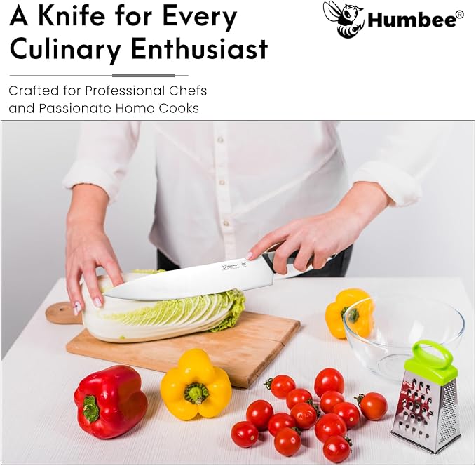 12-Inch Chef Knife, NSF Certified Razor-Sharp High Carbon Stainless Steel Blade – Ergonomic Color Coded Handle, Non-Slip Grip Kitchen Knife, DT-10 Series, Cool Grey