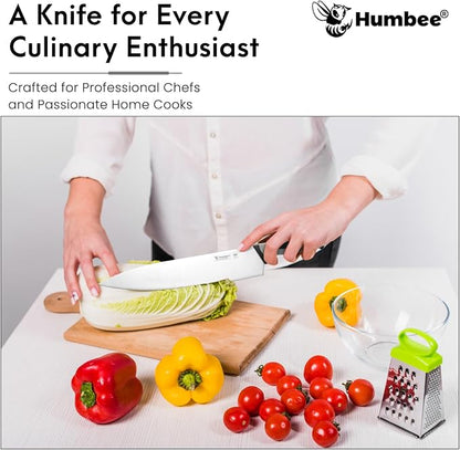 12-Inch Chef Knife, NSF Certified Razor-Sharp High Carbon Stainless Steel Blade – Ergonomic Color Coded Handle, Non-Slip Grip Kitchen Knife, DT-10 Series, Cool Grey
