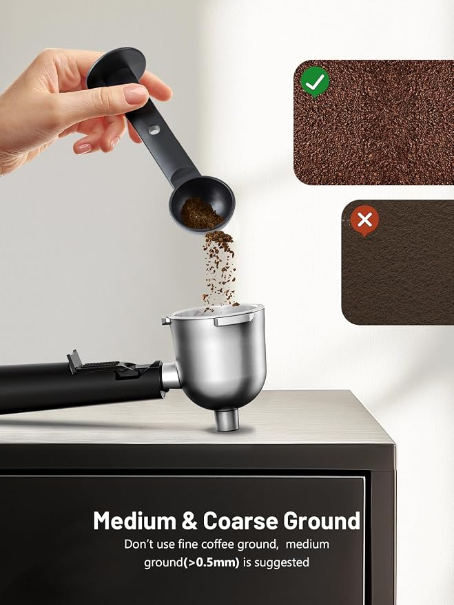 KEENSTAR 3.5Bar Espresso Machine with Milk Frother, 800W Compact Espresso and Cappuccino Maker, Preheating Function, 4-Cup Espresso Maker for Latte or Cappuccino, Upgraded Version