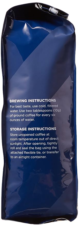 Amazon Fresh Organic Fair Trade Sumatra Ground Coffee, Dark Roast, 12 Ounce