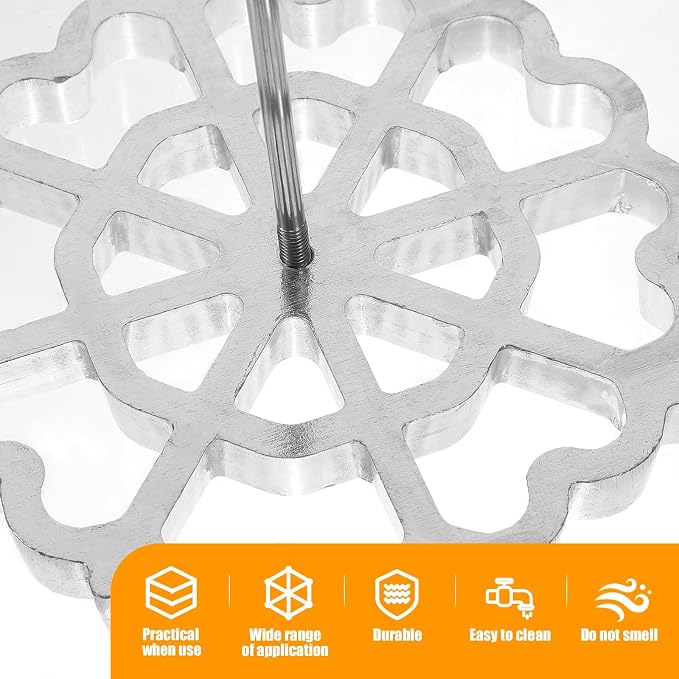 Lurrose Funnel Cake Maker: Rosette Iron - Pizzelle Iron Star Waffle Moulds