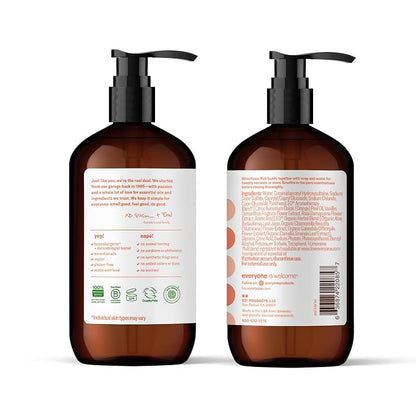 Everyone Liquid Hand Soap, 12.75 Ounce (Pack of 3), Apricot and Vanilla, Plant-Based Cleanser with Pure Essential Oils