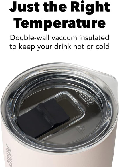 MiiR Tumbler, 12oz | Insulated Stainless Steel with Press Fit Slide Lid – Splash Proof Design, Holds Hot & Cold Beverages, Cup Holder Compatible