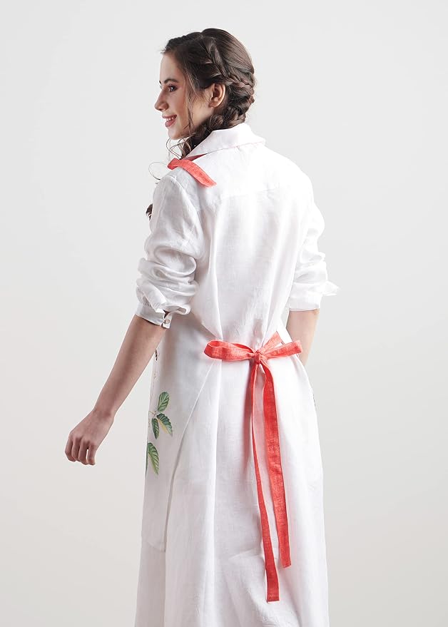 Maison d' Hermine 100% Cotton Apron for women with Pocket Kitchen Chef Apron for Men Cooking Spring Summer