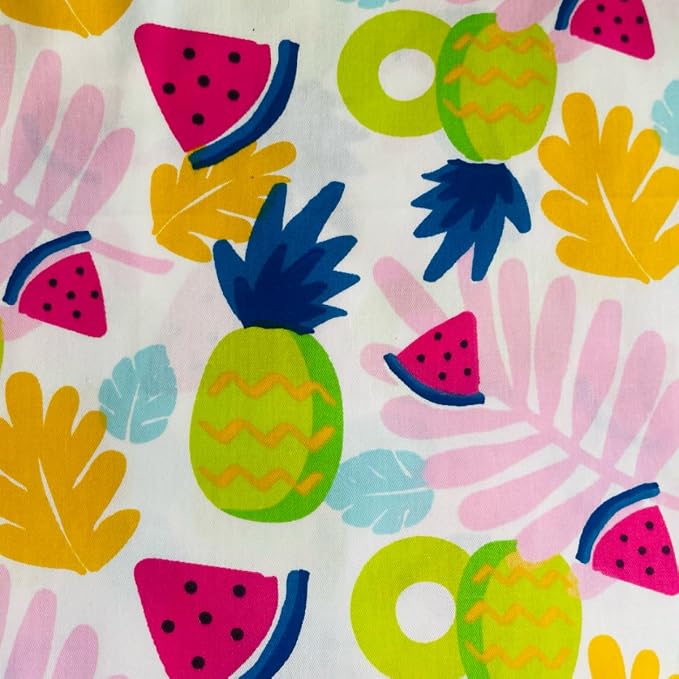 Cotton Fabric Squares 5x5 Charm Packs for Quilting 5 inch for Baby Sewing Patchwork 42pcs (Fruit Fabric)
