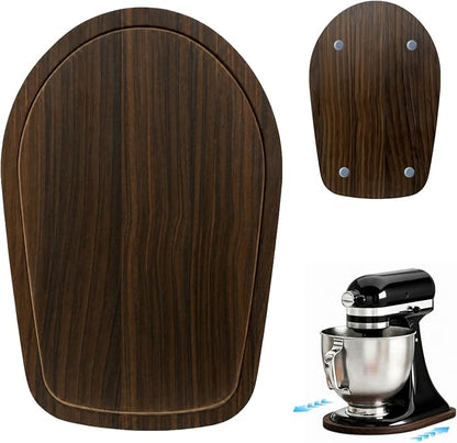 Mixer Slider Mat for Kitchenaid Stand Mixer, 4.5-5 Quart Stand Mixer Kitchen Aid Accessories and Attachments, Pine Wood Appliance Slider Mat Artisan Series for Countertop Protect