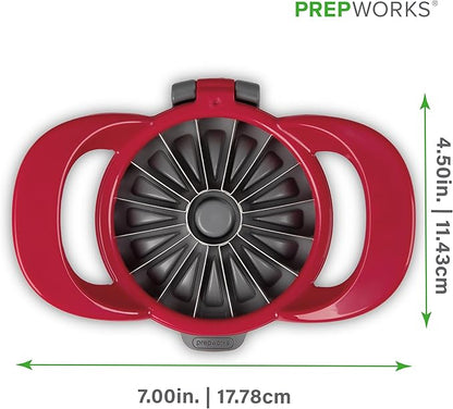 PrepWorks Dishwasher Safe Apple Slicer and Corer – 16-Slice Thin Apple Cutter with Safety Cover