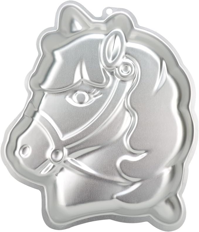 Horse Shaped Birthday Cake Pan, 3D Aluminum Cake Molds Non-stick Baking Tools