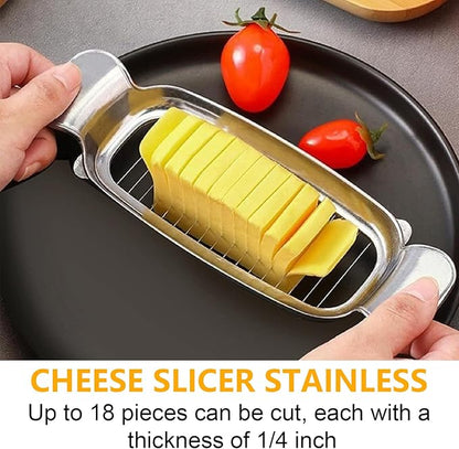 Butter Slicer Cutter Stainless Steel Multipurpose Cheese Slicer for Block Cheeses and Butter Gadgets Accessories