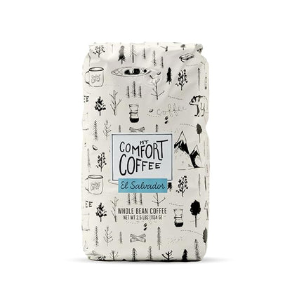 Mt. Comfort Coffee El Salvador Medium Roast, 2.5lb - Flavor Notes of Honey, Tangerine, & Chocolate - Sourced From Local, El Salvadorian Coffee Farms - Roasted Whole Bean