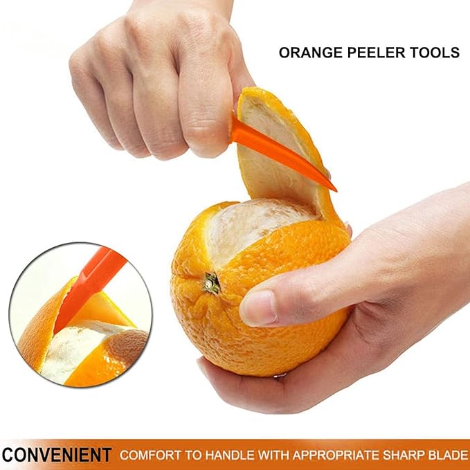 Orange Peeler Tools Citrus Peel Cutter Plastic Fruit Vegetable Slicer Cutter Lemon Peeler Opener Remover Fruit Tools Kitchen Accessories Cooking Knife Kitchen Gadgets (2)