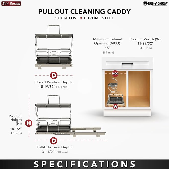 REV-A-SHELF Undersink Cleaning Caddy