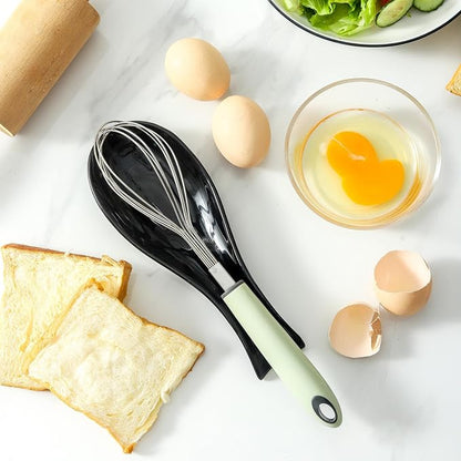 Hasense Spoon Rest for Stove Top, Large Ceramic Spoon Holder for Kitchen Counter, Cooking Utensil Rest for Spatula Ladle and Tong, Utensil Rest for Coffee Bar, Housewarming Gift, Black