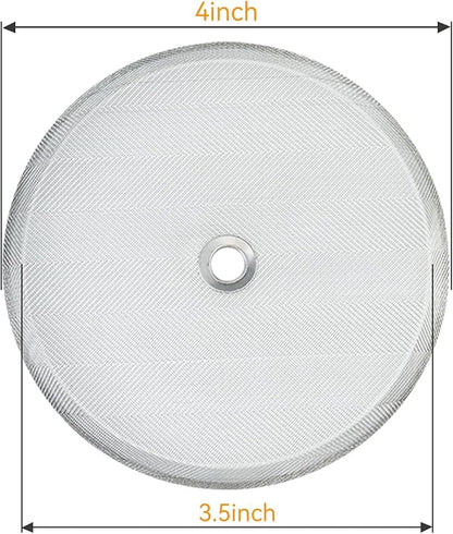 8 Pieces French Press Replacement Parts Stainless Steel Set, 6 Pieces 3.6in Universal French Press Screen, Containing Spiral Disk and Cross Disk for 34oz/3.6 Inch Wide French Press Coffee Press