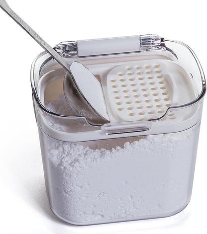 Progressive International Prepworks ProKeeper Kitchen Clear Food Baker's Kitchen Storage Organization Canister Set (Mini Multipurpose 1.5-Cup) (2-Piece)