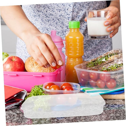 2pcs Stackable Clear Refrigerator Containers with Lids for Seafood Storage Airtight Ideal for Pantry Organization and Fridge