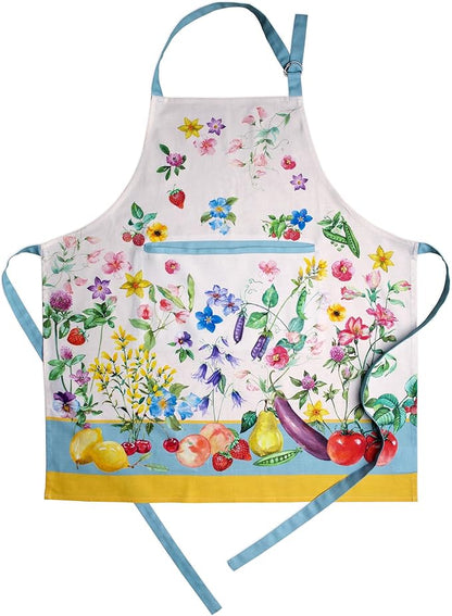 Maison d' Hermine 100% Cotton Apron for women with Pocket Kitchen Chef Apron for Men Cooking Spring Summer