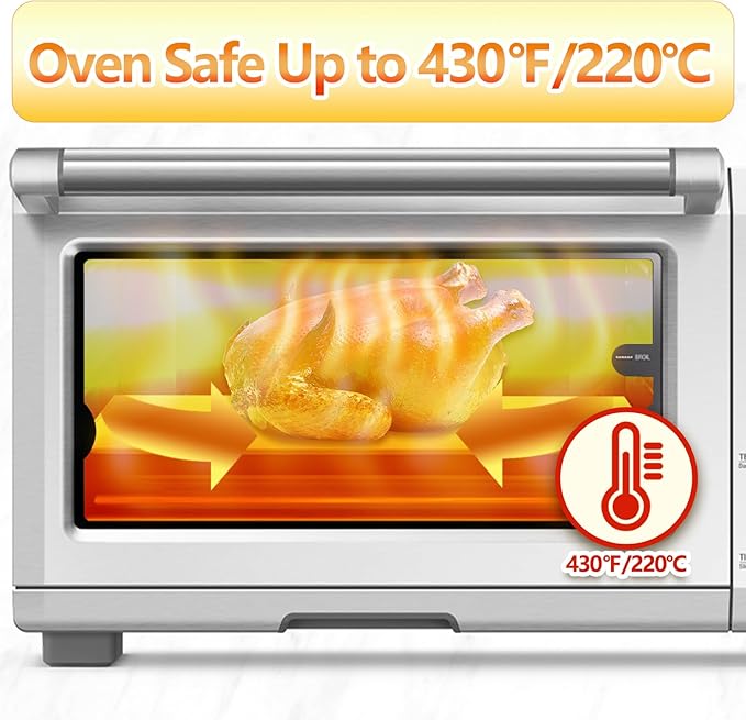 Air Fryer Paper Liners Disposable Compatible with Breville the Smart Oven Air Fryer Pro BOV900BSS, 200 PCS Parchment Paper Sheets for Baking Airfryer paper Liners Accessories for Breville