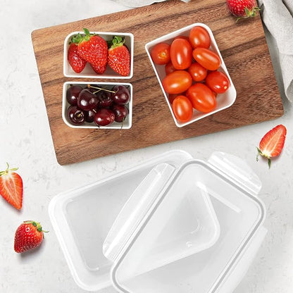 carrotez Food Storage Container with 3 Removable Compartments (Asymmetrical), Reusable, BPA Free, 4.64 Cup (1100ml)