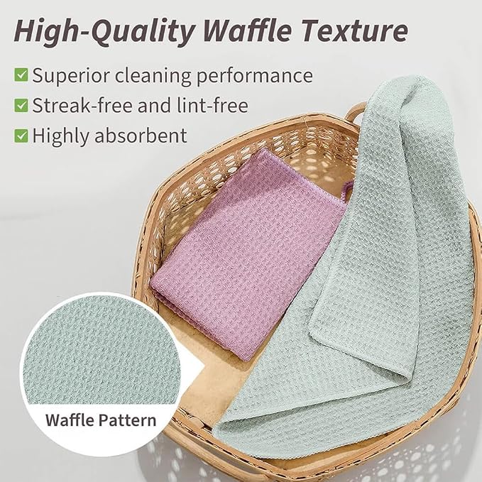 Barista Towels 6 Pack, Microfiber Professtional Coffee Cleaning Cloths, Espresso Machines Accessories for Steam Wands, Countertops and Coffee Essentials, 12”x12”