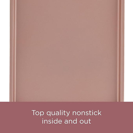 Farberware Nonstick Bakeware Meatloaf/Nonstick Baking Loaf Pan - 9 Inch x 5 Inch, Rose Gold