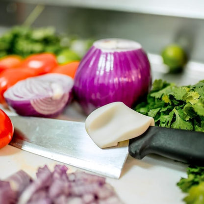 EverGrip Ergonomic Grip for Chef Knife & Kitchen Knives - Helper for Precise Cutting & Improved Cutting Comfort | Cooking Knife Tool Accessory & Pinch Grip Trainer