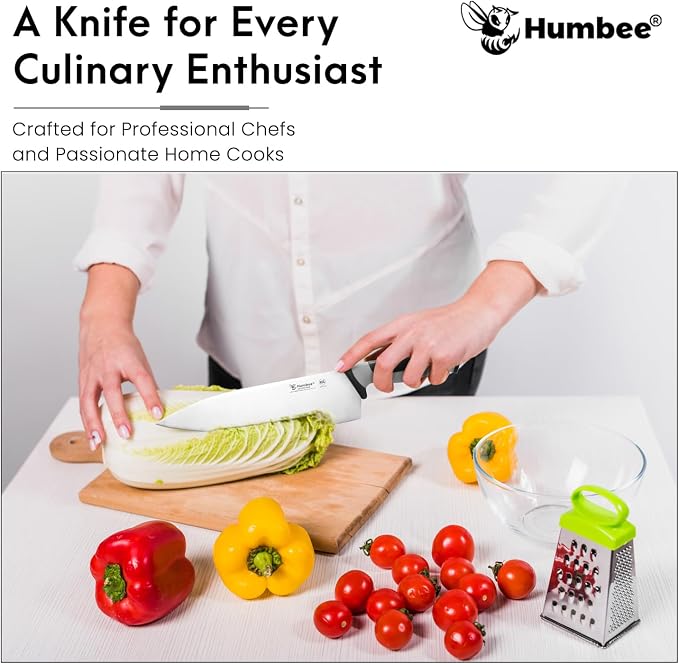 10-Inch Chef Knife, NSF Certified Razor-Sharp High Carbon Stainless Steel Blade – Ergonomic Color Coded Handle, Non-Slip Grip Kitchen Knife, DT-10 Series, Cool Grey
