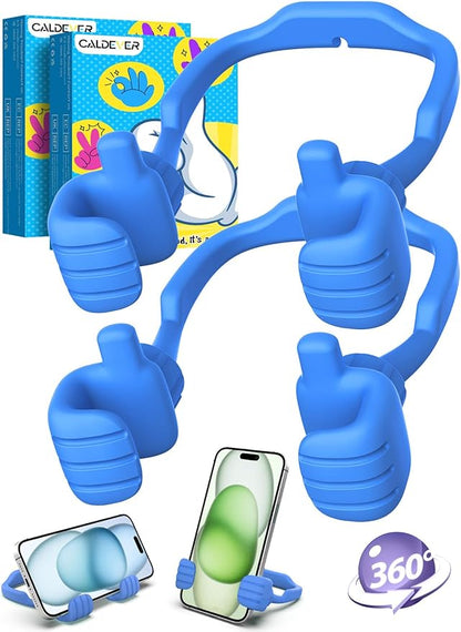 Teen Boys Gifts for Men Adults Fathers Day Cell Phone Stand: UPGRADE Gifts for Kids Son Adjustable Lazy Thumbs Up Phone Holder for Desk Cool Gadgets Fun Gifts ideas for Him Husband Stocking Stuffers