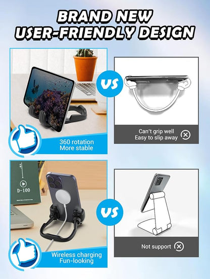Gifts for Teens Boys Girls Adults Fathers Day: Thumbs Up Lazy Phone Stand Cell Phone Holder for Desk Kids Teenage Tween Men Women Stocking Stuffers Funny Cool Gadget Birthday Ideas Husband Dad Gifts