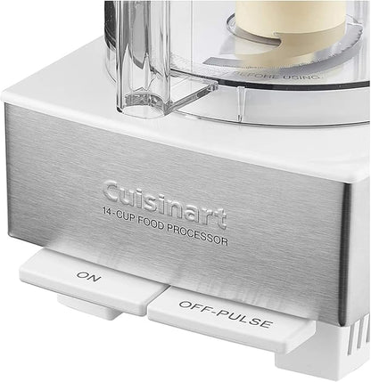 Cuisinart Food Processor 14-Cup Vegetable Chopper for Mincing, Dicing, Shredding, Puree & Kneading Dough, White, DFP-14BCWNY