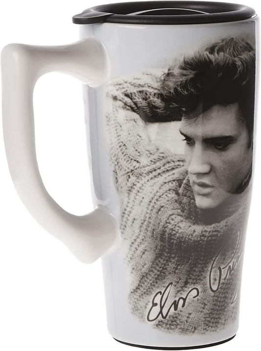 Spoontiques ELVIS LEGEND TRAVEL MUG, 18 ounces