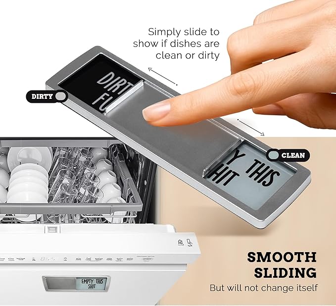 Kitchen Dishwasher Clean Dirty Magnet Funny Sign for Home Organization, Kitchen Gadgets, Home Decor, Kitchen Accessories, Dirty Clean Indicator Slider, Laundry Room Organization Magnets, Cute