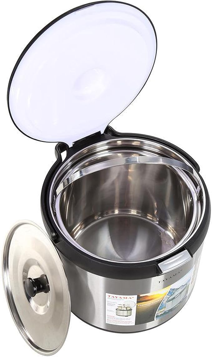 Tayama Stainless Steel Thermal Cooker,Black,7 Qt.,TXM-70CFZR