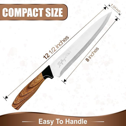 Lefty’s Left Handed Chef Knife - Stainless Steel Durable Blade - Extra Sharp - Great for Cutting, General Purpose, Kitchen items - Gifts for Left-Handed People, Lefty, Adults, Man, and Women