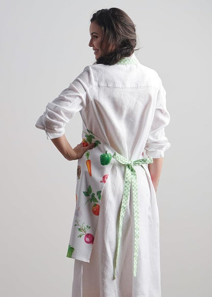 Maison d' Hermine 100% Cotton Apron for women with Pocket Kitchen Chef Apron for Men Cooking Spring Summer