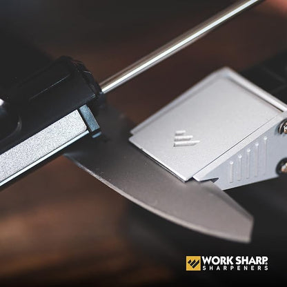Work Sharp Precision Adjust Knife Sharpener Kit - Fixed Angle Sharpening System for Kitchen & Pocket Knives - Professional Guided Knife Sharpening Tool