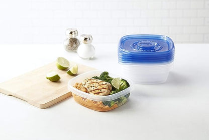 GladWare Entree Food Storage Containers, Medium Square Holds 25 Ounces of Food, 5 Count Set | Tupperware, Plastic Food Container, Meal Prep Container, Plastic Containers with Lids