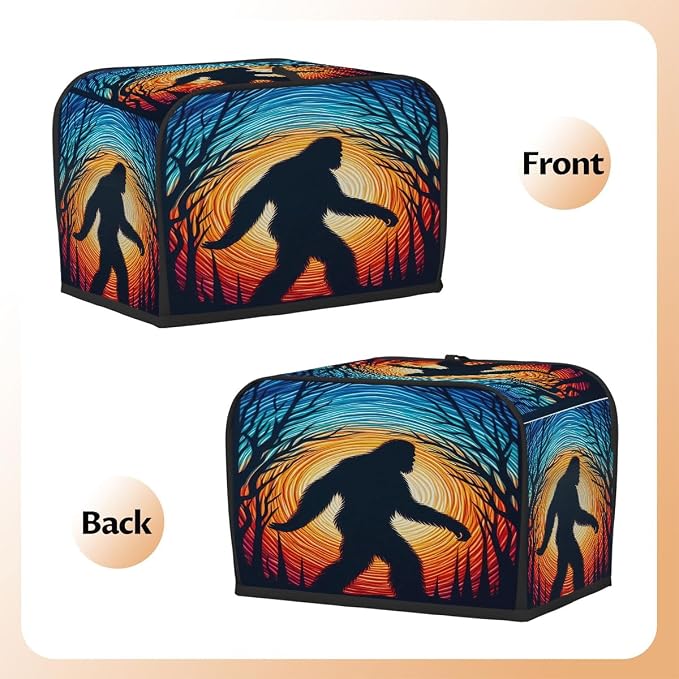 Toaster Cover 2 Slice Wide Slot Galaxy BigfootBread Toaster Oven Dustproof Cover Small Appliance Kitchen Covers Dust and Fingerprint Protection for Women Gift 2 Slice