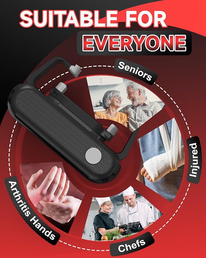 Electric Jar Opener for Seniors with Arthritis, One Touch Automatic Jar Opener for Weak Hands, High Torque Battery Operated Bottle Opener, Hands Free Jar Opener Kitchen Gadget for Screw-Top Glass Jars