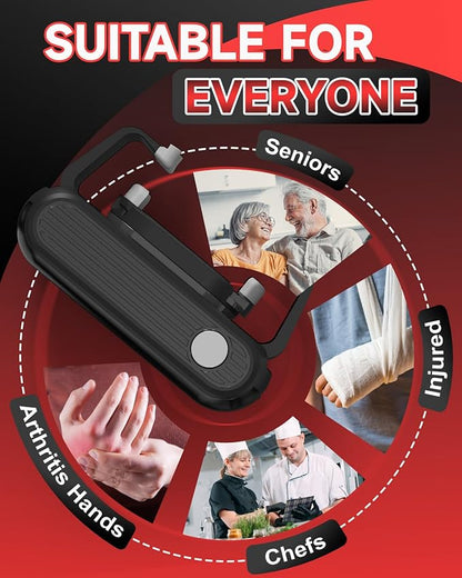 Electric Jar Opener for Seniors with Arthritis, One Touch Automatic Jar Opener for Weak Hands, High Torque Battery Operated Bottle Opener, Hands Free Jar Opener Kitchen Gadget for Screw-Top Glass Jars