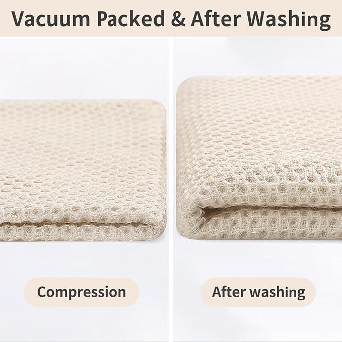 Homaxy 100% Cotton Kitchen Towels and Dishcloths Set, 12 x 12 Inches and 13 x 28 Inches, Set of 10 Bulk Kitchen Towels Set, Ultra Soft Absorbent Dish Cloths for Washing Dishes, Mixed Color