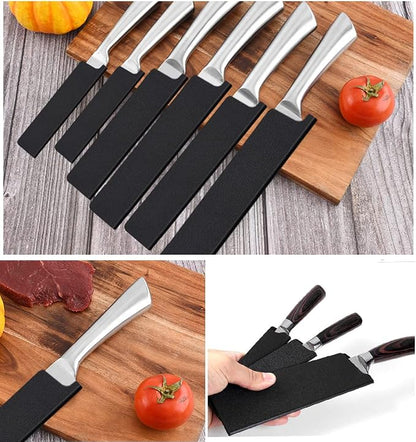 20pcs Universal Knife Edge Guards Set, Non-BPA Knife Sheath, Waterproof Abrasion Resistant Felt Lined Knife Cover Sleeves Knife Protectors, Gentle on Your Blades