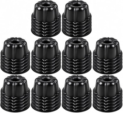 O’Creme Mini Flan Molds Pan – Reusable Bakeable Plastic Flanera/Molde Para Gelatina & Chocoflan – Non-Stick Silicone Baking Cups For Baking and Much More - 50 QTY Pack