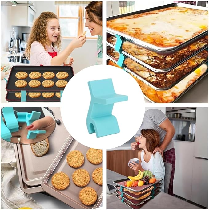 Saving Harvest Baking Sheet Stackers - Stacking Clips for Cookie & Freeze Dryer Trays