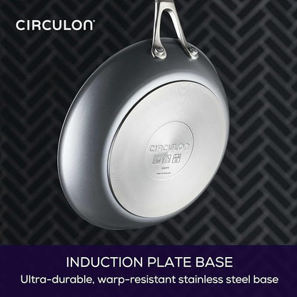 Circulon A1 Series with ScratchDefense Nonstick Induction Pots and Pans Cookware Set, Induction Cookware, Kitchen Essentials, 9-Piece, Graphite