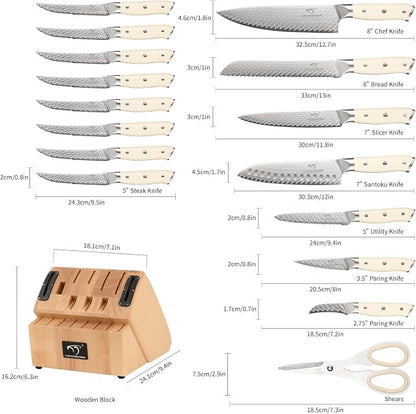 NANFANG BROTHERS Damascus + VG10 Knife,69 Layers, Sharp,Multi-functional,Cooking Utensils,Cutting Meat,Vegetables,Fruits,Home Use,Commercial
