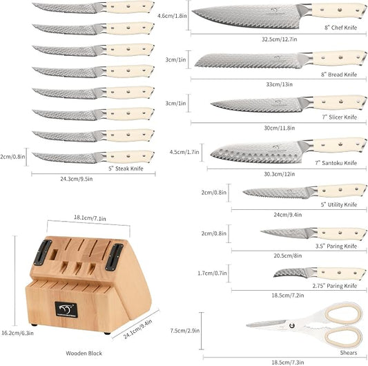 NANFANG BROTHERS Damascus + VG10 Knife,69 Layers, Sharp,Multi-functional,Cooking Utensils,Cutting Meat,Vegetables,Fruits,Home Use,Commercial