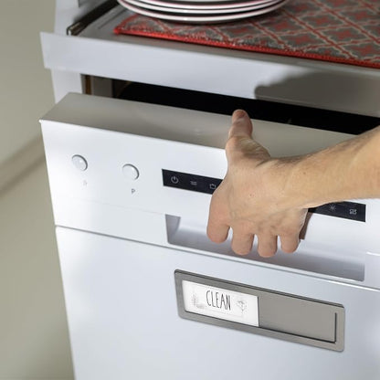 Dishwasher Magnet Clean Dirty Sign - Stainless Steel Dishwasher Magnetic Sign - Clean & Dirty Dishwasher Slider Easy to Indicator - Kitchen Gadgets