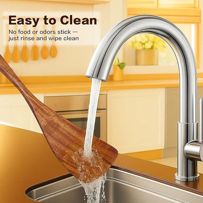 Jilla-hla Wooden Spatula Nonstick Turner Acacia Wood, Long Handle Flat Frying Spatulas Handmade for Kitchen Gifts, Ideal Cookware Utensils for Cooking Eggs, Fish, Pancakes